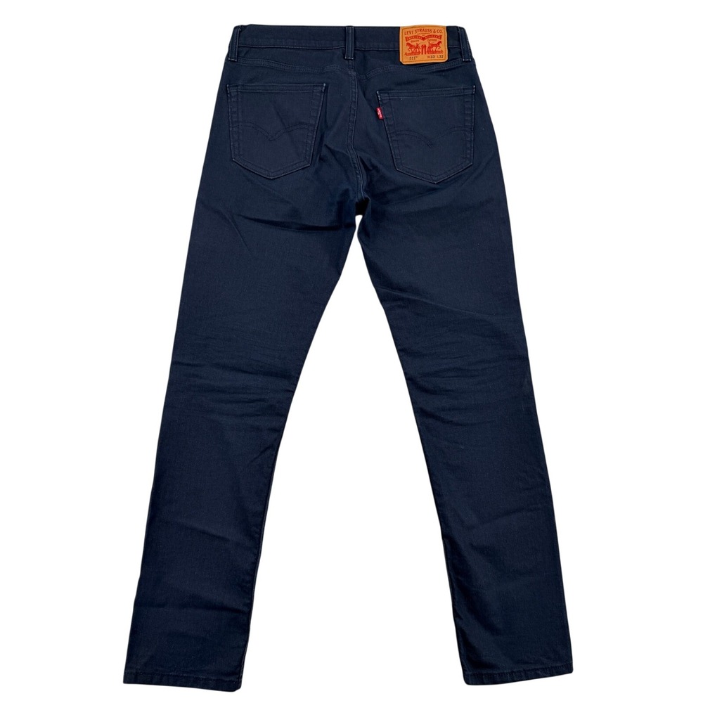 Levi's 511 33x32 Slim Fit Men Navy Blue Stretch Pants 04511-2274 Lightweight